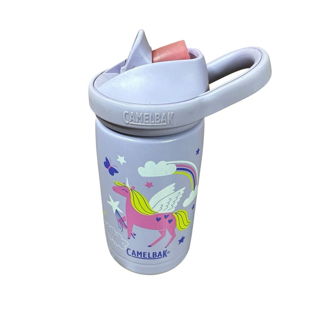 CamelBak Eddy+ Kids Insulated Stainless Steel Water Bottle Straw Unicorn Dream